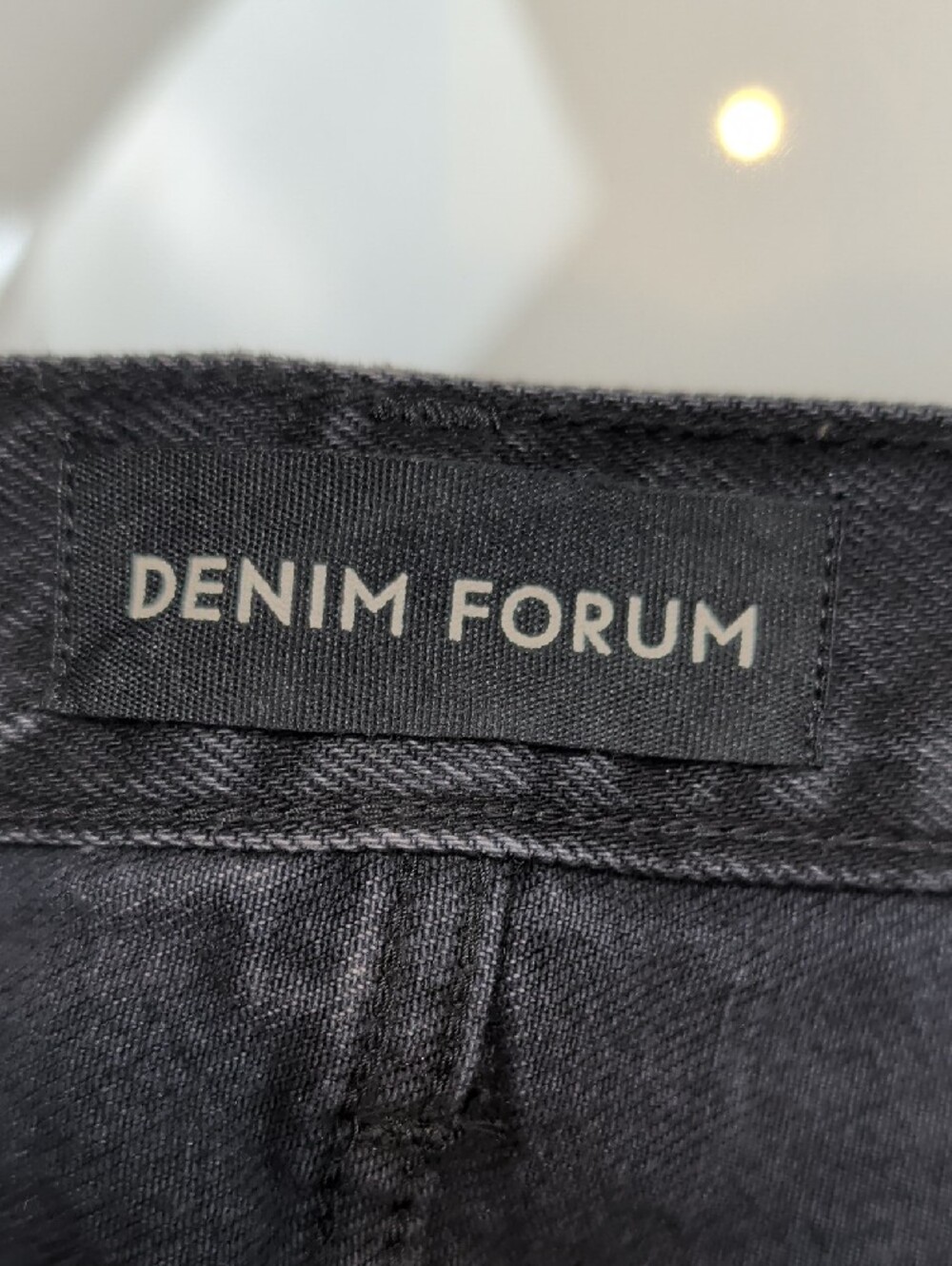 NWOT Denim Forum Aritzia The '90s Ricci Denim Skirt Black 26 Brand - Picture 4 of 14